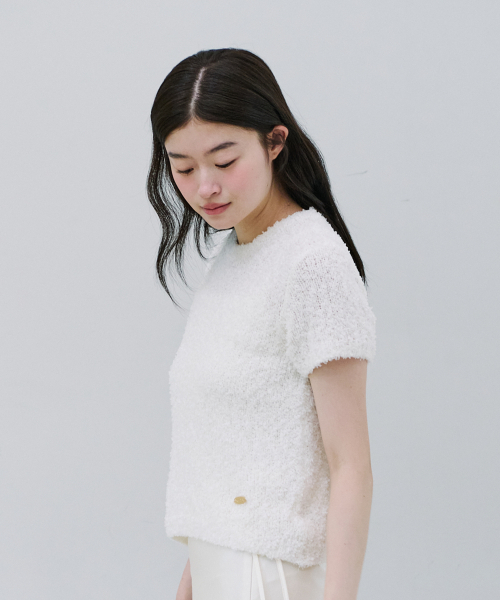 YUPPE(ヨッペ)の「NAVI COLOR KNIT_IVORY(ニット/セーター・レディース・その他・FREE)」の4枚目の写真