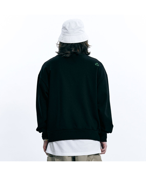 OURPOCKETS（アワーポケッツ）の「アワーポケットシグネチャー地区別スウェットマンツーマン（Zブラック）（スウェット・レディース・ブラック・MEDIUM/X-LARGE）」の2枚目の写真