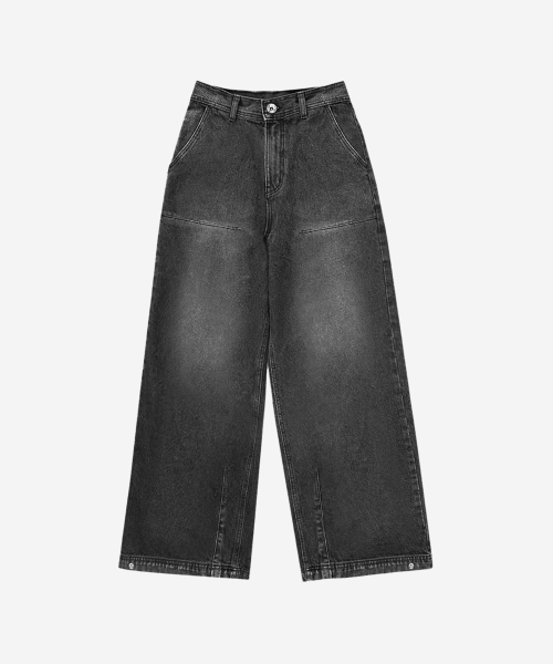 BLR(ビーエルアール)の「Pointiness Embroidery Wide Denim Pants(デニムパンツ・レディース・その他・SMALL/MEDIUM/LARGE)」の2枚目の写真