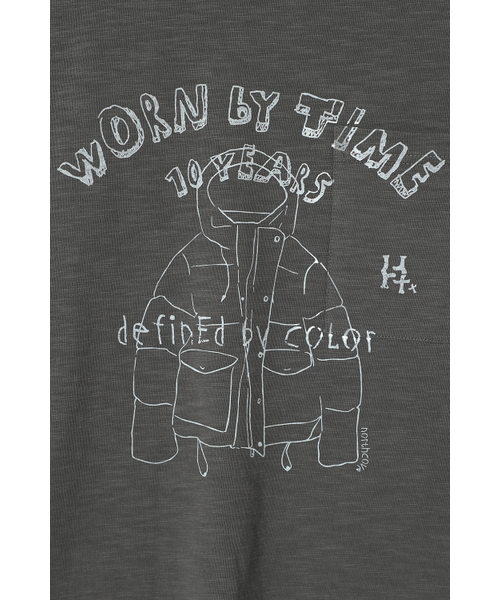 HORLISUN(ホーリーサン)の「Lawrence Slub Graphic Pocket T-shirt Charcoal(Tシャツ/カットソー・メンズ・その他・SMALL/MEDIUM/LARGE)」の7枚目の写真