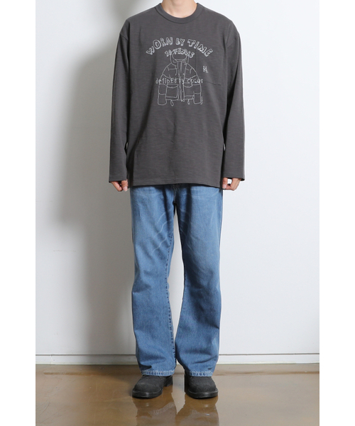HORLISUN(ホーリーサン)の「Lawrence Slub Graphic Pocket T-shirt Charcoal(Tシャツ/カットソー・メンズ・その他・SMALL/MEDIUM/LARGE)」の9枚目の写真