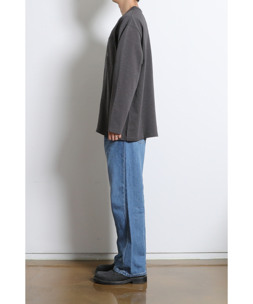 HORLISUN(ホーリーサン)の「Lawrence Slub Graphic Pocket T-shirt Charcoal(Tシャツ/カットソー・メンズ・その他・SMALL/MEDIUM/LARGE)」の2枚目の写真