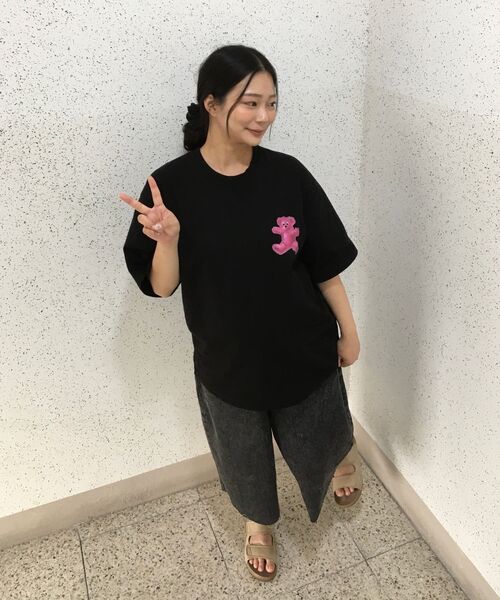 ANOLORCODE（アノローコード）の「ストライプカットオフデニムパンツ（ブラック）（その他パンツ・レディース・その他・SMALL/MEDIUM/LARGE）」の18枚目の写真