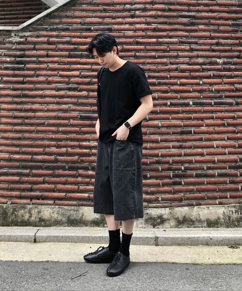 ANOLORCODE（アノローコード）の「ストライプカットオフデニムパンツ（ブラック）（その他パンツ・レディース・その他・SMALL/MEDIUM/LARGE）」の10枚目の写真