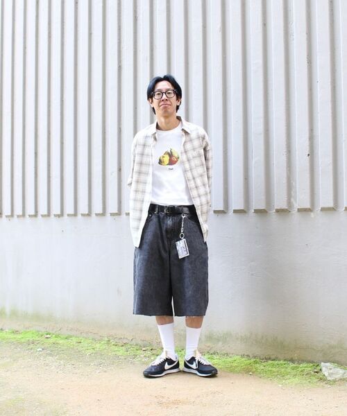 ANOLORCODE（アノローコード）の「ストライプカットオフデニムパンツ（ブラック）（その他パンツ・レディース・その他・SMALL/MEDIUM/LARGE）」の13枚目の写真