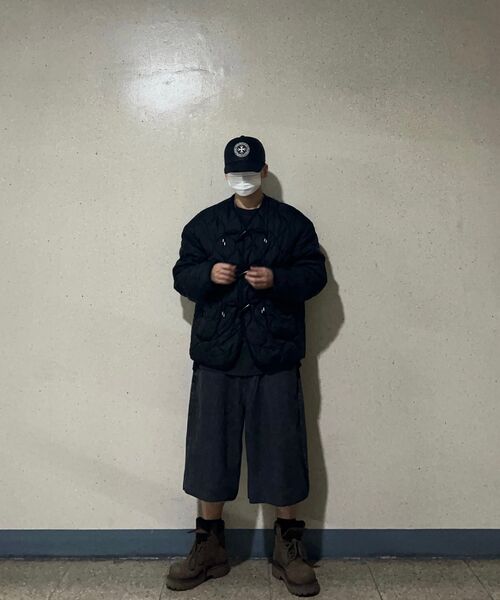 ANOLORCODE（アノローコード）の「ストライプカットオフデニムパンツ（ブラック）（その他パンツ・レディース・その他・SMALL/MEDIUM/LARGE）」の5枚目の写真