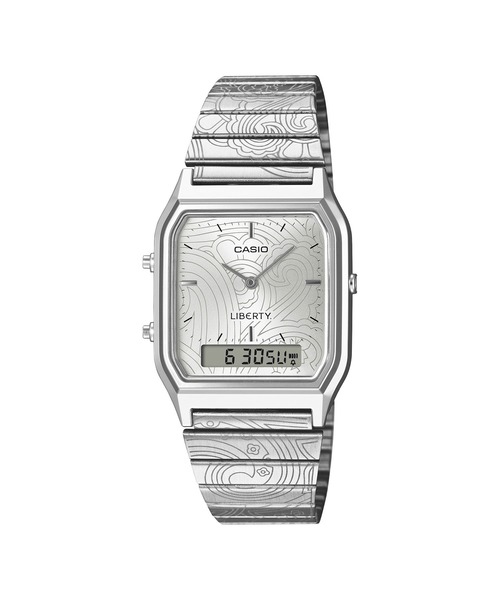 CASIO（カシオ）の「LIBERTY.コラボレーションモデル / AQ-230ELT-7AJR（アナログ腕時計・メンズ・シルバー・FREE）」の2枚目の写真