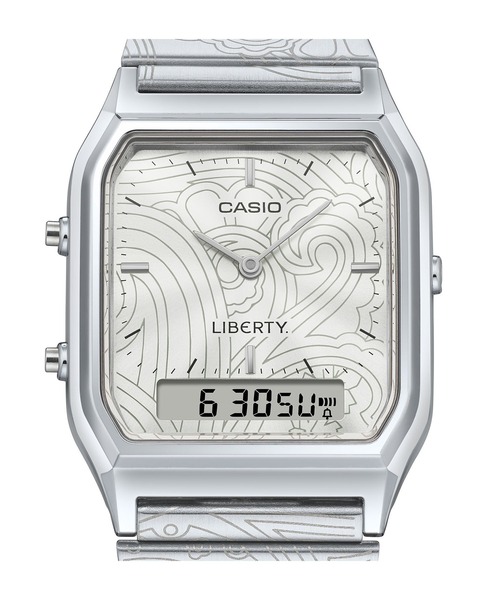 CASIO（カシオ）の「LIBERTY.コラボレーションモデル / AQ-230ELT-7AJR（アナログ腕時計・メンズ・シルバー・FREE）」の6枚目の写真