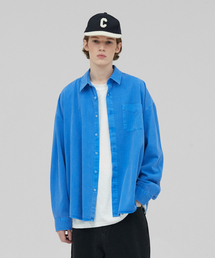 STENDS（ステンズ）の「[M~4XL] ピグメントウォッシングシャツ_ディープブルー（シャツ/ブラウス）」