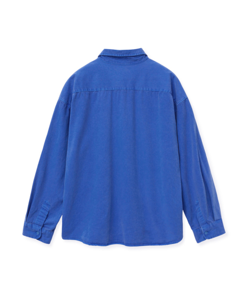STENDS（ステンズ）の「[M~4XL] ピグメントウォッシングシャツ_ディープブルー（シャツ/ブラウス・メンズ・その他・X-LARGE/XX-LARGE/XXX-LARGE/XXXX-LARGE/MEDIUM/LARGE）」の10枚目の写真