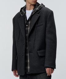 INTERSECTION（インターセッション）の「Cashmere Blend Heavy Wool Blazer [Gray]（テーラードジャケット）」