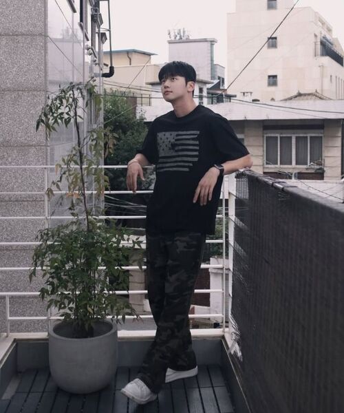 KANEITEI(カネイテイ)の「星条旗柄半袖シャツ(ブラック)(Tシャツ/カットソー・レディース・ブラック・MEDIUM/LARGE/X-LARGE)」の5枚目の写真