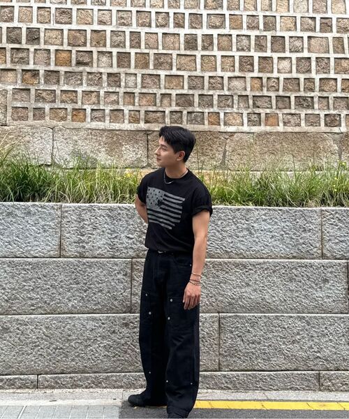 KANEITEI(カネイテイ)の「星条旗柄半袖シャツ(ブラック)(Tシャツ/カットソー・レディース・ブラック・MEDIUM/LARGE/X-LARGE)」の9枚目の写真
