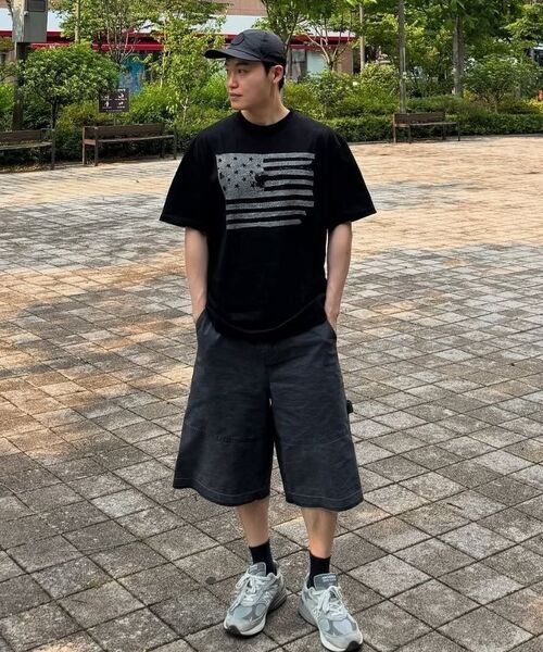 KANEITEI(カネイテイ)の「星条旗柄半袖シャツ(ブラック)(Tシャツ/カットソー・レディース・ブラック・MEDIUM/LARGE/X-LARGE)」の13枚目の写真