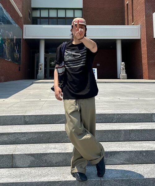 KANEITEI(カネイテイ)の「星条旗柄半袖シャツ(ブラック)(Tシャツ/カットソー・レディース・ブラック・MEDIUM/LARGE/X-LARGE)」の16枚目の写真