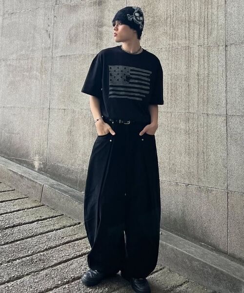 KANEITEI(カネイテイ)の「星条旗柄半袖シャツ(ブラック)(Tシャツ/カットソー・レディース・ブラック・MEDIUM/LARGE/X-LARGE)」の20枚目の写真