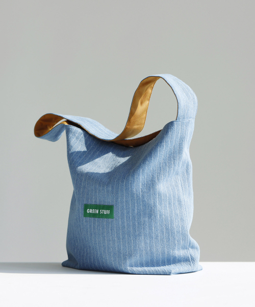 GREEN STUFF(グリーンスタッフ)の「seem full bag 62 - denim light blue(エコバッグ/サブバッグ・レディース・その他・FREE)」の3枚目の写真