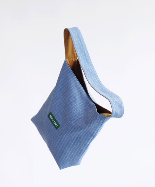 GREEN STUFF(グリーンスタッフ)の「seem full bag 62 - denim light blue(エコバッグ/サブバッグ・レディース・その他・FREE)」の9枚目の写真