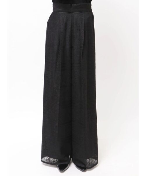 LAGUNAMOON(ラグナムーン)の「タイルパターンレースワイドパンツ 【夏服】(その他パンツ・レディース・ホワイト/ブラック・MEDIUM/SMALL)」の15枚目の写真