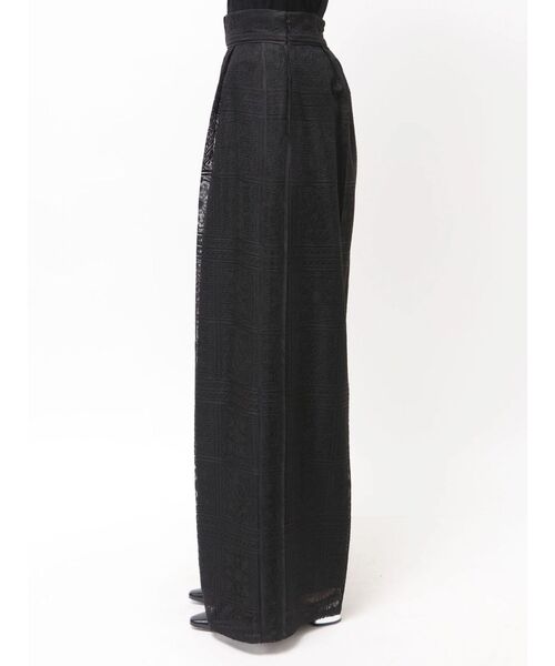 LAGUNAMOON(ラグナムーン)の「タイルパターンレースワイドパンツ 【夏服】(その他パンツ・レディース・ホワイト/ブラック・MEDIUM/SMALL)」の14枚目の写真