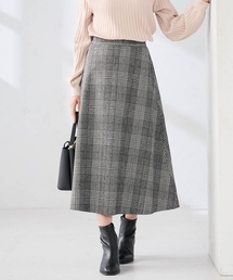 a.v.v | 【雑誌InRed(宝島社)1月・2月合併号掲載】チェック柄フレアスカート(スカート)