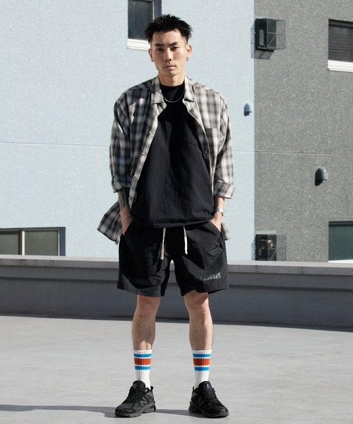 PLEASURES（プレジャー）の「PLEASURES/プレジャーズ リップストップナイロン アクティブショーツ 2026年春夏（その他パンツ・メンズ・ブラック・M/L）」の16枚目の写真