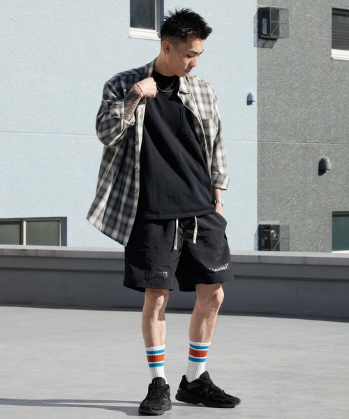 PLEASURES（プレジャー）の「PLEASURES/プレジャーズ リップストップナイロン アクティブショーツ 2026年春夏（その他パンツ・メンズ・ブラック・M/L）」の14枚目の写真