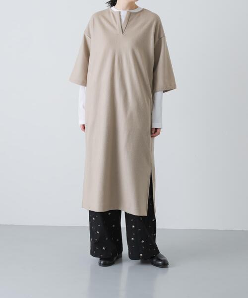 かぐれ（カグレ）の「ウールオーバーワンピース（ワンピース・レディース・ベージュ/ブラック・FREE）」の16枚目の写真