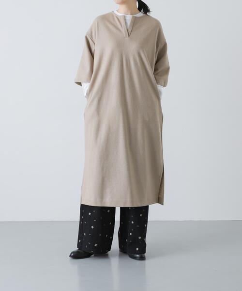 かぐれ（カグレ）の「ウールオーバーワンピース（ワンピース・レディース・ベージュ/ブラック・FREE）」の17枚目の写真