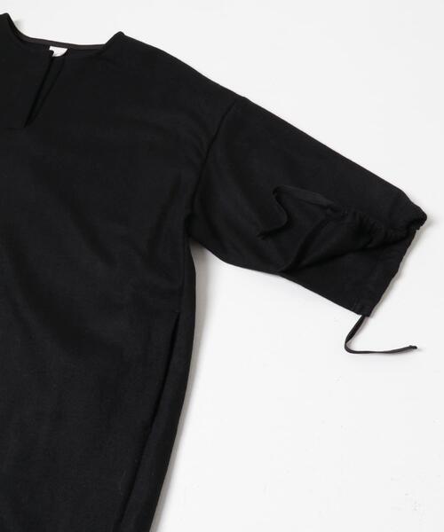かぐれ（カグレ）の「ウールオーバーワンピース（ワンピース・レディース・ベージュ/ブラック・FREE）」の10枚目の写真
