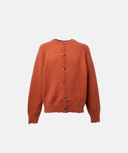 Simply Complicated カーディガン　サイズ1 DISTRESSED COTTON CARDIGAN（カーディガン/ボレロ