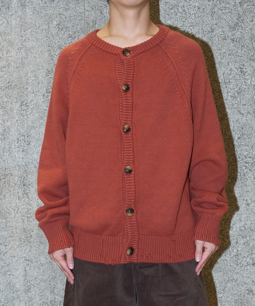 DISTRESSED COTTON CARDIGAN（カーディガン/ボレロ