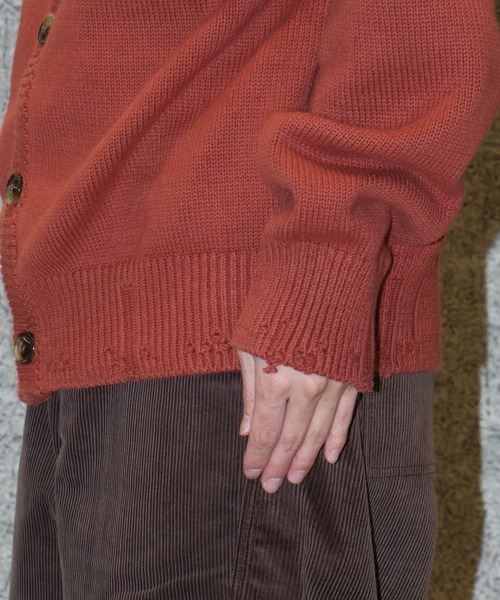 DISTRESSED COTTON CARDIGAN（カーディガン/ボレロ