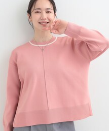 SHOO・LA・RUE | 【洗濯機可/S-LL】体型カバーが叶う スポンディッシュ パイピングニット(ニット/セーター)