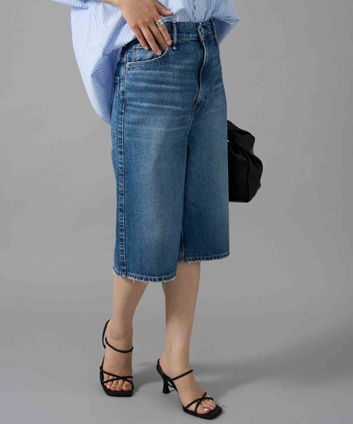 upperhights（アッパーハイツ）の「【upper hights】26SS新作 THE LIAM SHORT アッパーハイツ デニムショーツ ハーフパンツ（デニムパンツ・レディース・ブルー/ブラック・23inch/22inch/25inch/24inch）」の4枚目の写真