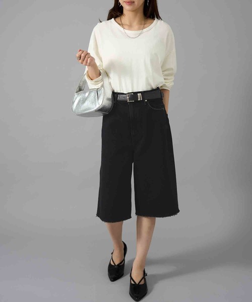 upperhights（アッパーハイツ）の「【upper hights】26SS新作 THE LIAM SHORT アッパーハイツ デニムショーツ ハーフパンツ（デニムパンツ・レディース・ブルー/ブラック・23inch/22inch/25inch/24inch）」の10枚目の写真