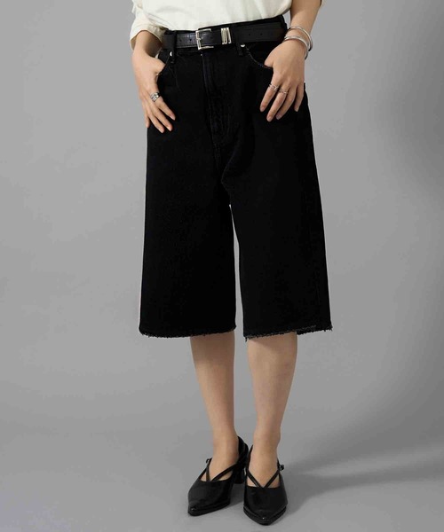 upperhights（アッパーハイツ）の「【upper hights】26SS新作 THE LIAM SHORT アッパーハイツ デニムショーツ ハーフパンツ（デニムパンツ・レディース・ブルー/ブラック・23inch/22inch/25inch/24inch）」の5枚目の写真