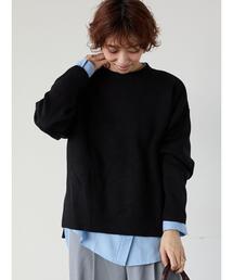 Lugnoncure（ルノンキュール）の「コットンタッチクルーネックニットプルオーバー（ニット/セーター）」