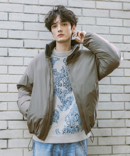 RAGEBLUE(レイジブルー)の「Damask Pattern Jacquard Knit/ダマスク柄ジャガードニット(ニット/セーター・メンズ・グレー/ネイビー/ブラック・MEDIUM/LARGE)」の18枚目の写真