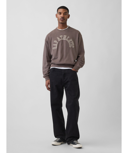 GAP(ギャップ)の「ヴィンテージソフト フレンチテリー オーバーサイズ GAP Athletic スウェットシャツ(スウェット・メンズ・ブラウン/オフホワイト/ブラック/ブルー・XS/L/M/S/XL)」の17枚目の写真