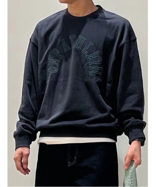 GAP(ギャップ)の「ヴィンテージソフト フレンチテリー オーバーサイズ GAP Athletic スウェットシャツ(スウェット・メンズ・ブラウン/オフホワイト/ブラック/ブルー・XS/L/M/S/XL)」の13枚目の写真