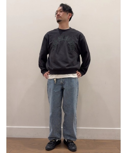 GAP(ギャップ)の「ヴィンテージソフト フレンチテリー オーバーサイズ GAP Athletic スウェットシャツ(スウェット・メンズ・ブラウン/オフホワイト/ブラック/ブルー・XS/L/M/S/XL)」の14枚目の写真