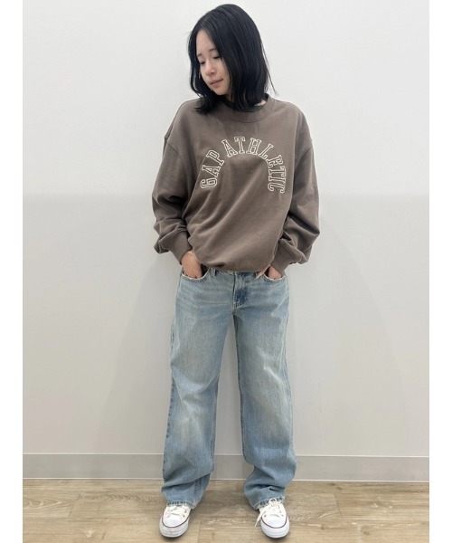 GAP(ギャップ)の「ヴィンテージソフト フレンチテリー オーバーサイズ GAP Athletic スウェットシャツ(スウェット・メンズ・ブラウン/オフホワイト/ブラック/ブルー・XS/L/M/S/XL)」の16枚目の写真