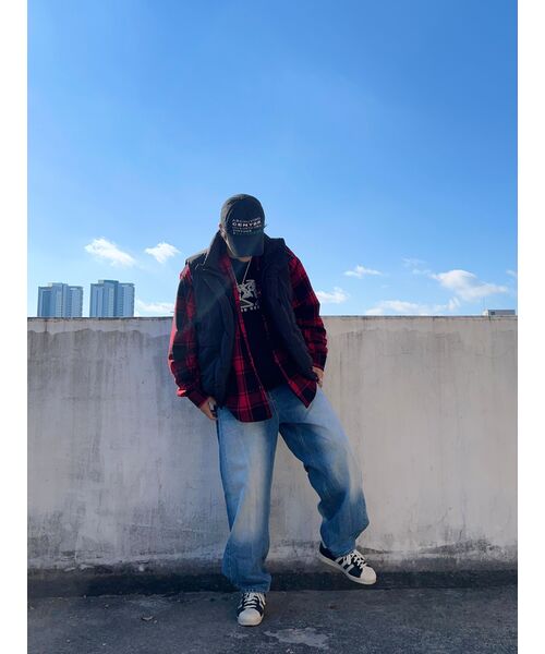 INEXCIS(イネクシス)の「ワイドスナップデニムパンツ(インディゴブルー)(デニムパンツ・メンズ・その他・SMALL/MEDIUM/LARGE)」の6枚目の写真