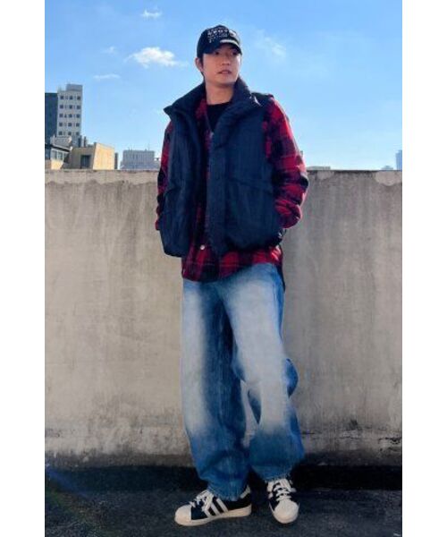 INEXCIS(イネクシス)の「ワイドスナップデニムパンツ(インディゴブルー)(デニムパンツ・メンズ・その他・SMALL/MEDIUM/LARGE)」の8枚目の写真