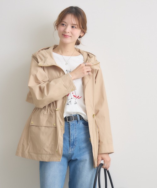 Pillini(ピリーニ)の「撥水マウンテンパーカー(マウンテンパーカー・レディース・カーキ/ベージュ・MEDIUM/LARGE)」の17枚目の写真
