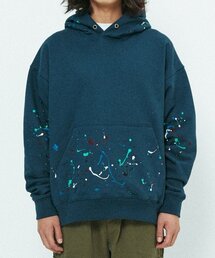 MOAA（モア）の「ペインティングルーズフィットフードパーカー（ネイビー）（パーカー）」