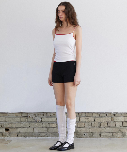 RENSE(レンセ)の「Micro Ribbed Banding Short Pants Black(その他パンツ・レディース・その他・ONE SIZE)」の3枚目の写真