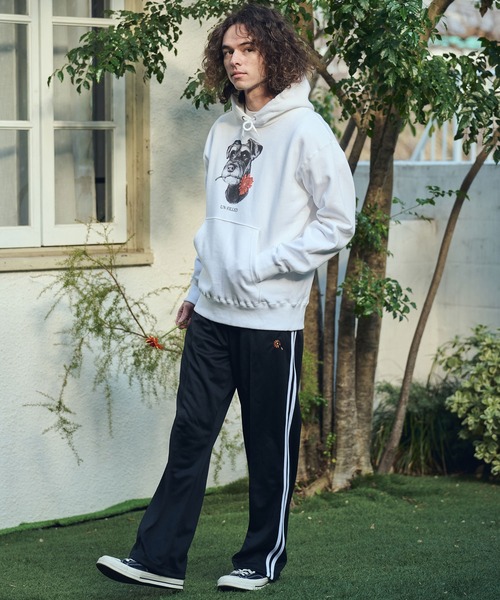 UN-FILLED(アンフィルド)の「mpa4029- REAL GERBERA DOG HOODIE パーカー(シュナウザー)(SDUF-2603SNZ)(パーカー・メンズ・グレー/ホワイト・XL/L/M)」の11枚目の写真