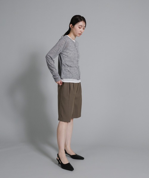select MOCA Et（セレクトモカエト）の「【Et】Two-Tuck Half Pants（その他パンツ・レディース・ブラック/グレイッシュベージュ・FREE）」の13枚目の写真